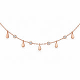 Armband „Drops“ 925 Silber – Tropfen Armband mit Zirkonia in Gold oder Roségold