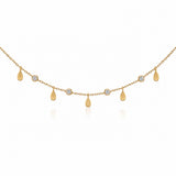 Armband „Drops“ 925 Silber – Tropfen Armband mit Zirkonia in Gold oder Roségold