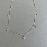 Lange Kette mit Zirkonia Tropfen aus 925 Sterling Silber – schlicht & elegant