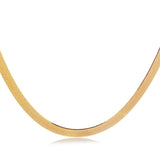 Gold Kette auch Schlangenkette genannt oder Fischgräten Kette