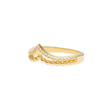 Chevron Ring | 925 Silber | Zirkonia | Gold + Silber Ringe