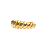 Wave Ring | Croissant Ring | 925 Silber | Gold Ring | Silber Ring