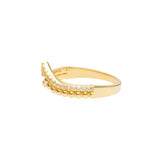 Chevron Ring | 925 Silber | Zirkonia | Gold + Silber Ringe