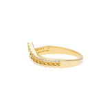 Chevron Ring | 925 Silber | Zirkonia | Gold + Silber Ringe