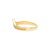 Chevron Ring | 925 Silber | Zirkonia | Gold + Silber Ringe