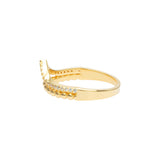 Chevron Ring | 925 Silber | Zirkonia | Gold + Silber Ringe