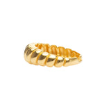 Wave Ring | Croissant Ring | 925 Silber | Gold Ring | Silber Ring