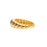 Wave Ring | Croissant Ring | 925 Silber | Gold Ring | Silber Ring
