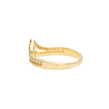 Chevron Ring | 925 Silber | Zirkonia | Gold + Silber Ringe