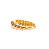 Wave Ring | Croissant Ring | 925 Silber | Gold Ring | Silber Ring