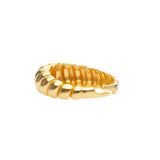 Wave Ring | Croissant Ring | 925 Silber | Gold Ring | Silber Ring