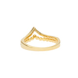 Chevron Ring | 925 Silber | Zirkonia | Gold + Silber Ringe