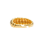Wave Ring | Croissant Ring | 925 Silber | Gold Ring | Silber Ring
