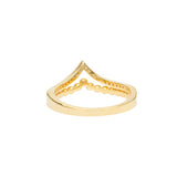 Chevron Ring | 925 Silber | Zirkonia | Gold + Silber Ringe