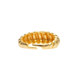 Wave Ring | Croissant Ring | 925 Silber | Gold Ring | Silber Ring
