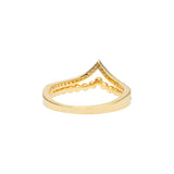 Chevron Ring | 925 Silber | Zirkonia | Gold + Silber Ringe