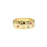 Bandring Starlight | 925 Silber | Gold Ring | Statement Ring