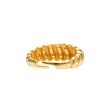 Wave Ring | Croissant Ring | 925 Silber | Gold Ring | Silber Ring