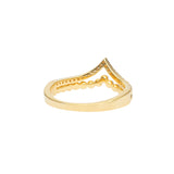 Chevron Ring | 925 Silber | Zirkonia | Gold + Silber Ringe