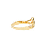 Chevron Ring | 925 Silber | Zirkonia | Gold + Silber Ringe