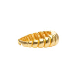 Wave Ring | Croissant Ring | 925 Silber | Gold Ring | Silber Ring