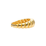 Wave Ring | Croissant Ring | 925 Silber | Gold Ring | Silber Ring