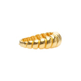 Wave Ring | Croissant Ring | 925 Silber | Gold Ring | Silber Ring