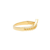 Chevron Ring | 925 Silber | Zirkonia | Gold + Silber Ringe