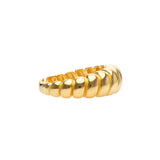 Wave Ring | Croissant Ring | 925 Silber | Gold Ring | Silber Ring