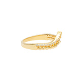 Chevron Ring | 925 Silber | Zirkonia | Gold + Silber Ringe