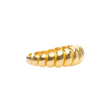 Wave Ring | Croissant Ring | 925 Silber | Gold Ring | Silber Ring