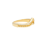 Chevron Ring | 925 Silber | Zirkonia | Gold + Silber Ringe