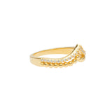 Chevron Ring | 925 Silber | Zirkonia | Gold + Silber Ringe