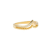 Chevron Ring | 925 Silber | Zirkonia | Gold + Silber Ringe