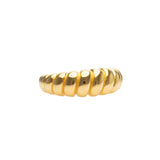 Wave Ring | Croissant Ring | 925 Silber | Gold Ring | Silber Ring