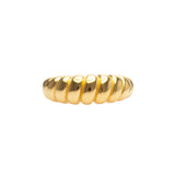 Wave Ring | Croissant Ring | 925 Silber | Gold Ring | Silber Ring