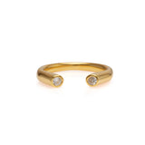 Offener Ring Zİrkonia Gold