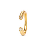Offener Ring Zİrkonia Gold