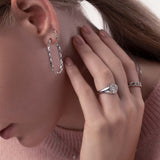 Star Shine Siegelring Silber Modeschmuck