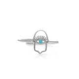 Silber Ring mit Hand Symbol