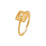 Carré Ring Gold Statement Ring