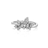 Silber Ring mit vielen Zirkonia Steinen