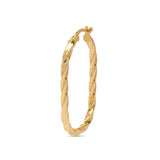 Gold Creole mit verdrehtem Draht