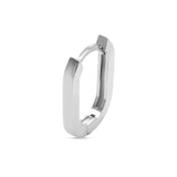 Silber Huggies Eckig