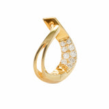 Gold Huggies mit Zirkonia Steinen