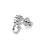 Silber Ohrringe, Blümchen Ohrstecker Silber