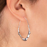 Creolen Oval Flux | 925 Silber | Ohrring | Design