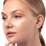 Blumen Ohrstecker Bloom 925 Silber Frau
