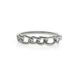 Siber Ring, Panzerkette Optik, 925 Silber