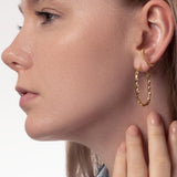 Gedrehter Earcuff vergoldet Damen